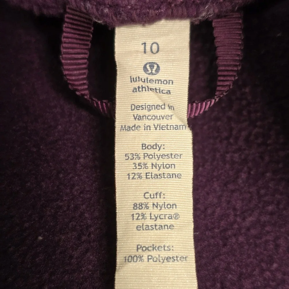 lululemon athletica measurements shoulder